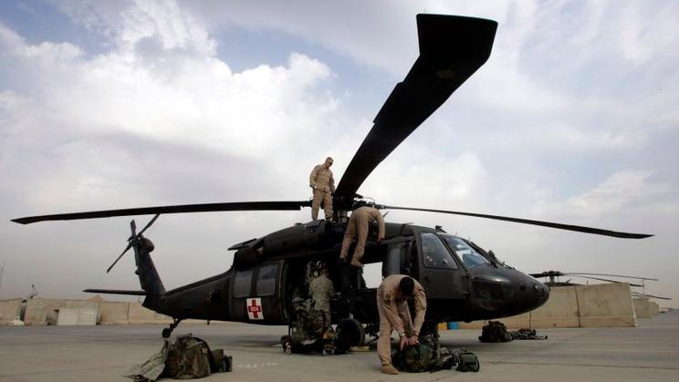 Vrtulník Blackhawk v Iráku