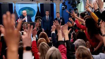 U.S. President Trump holds a press conference in the briefing room at the White House