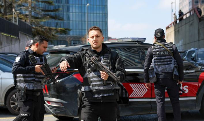 Gunfire near the building housing the Israeli consulate, in Istanbul