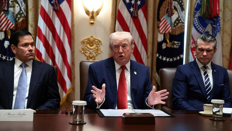 U.S. President Donald Trump holds a cabinet meeting at the White House in Washington