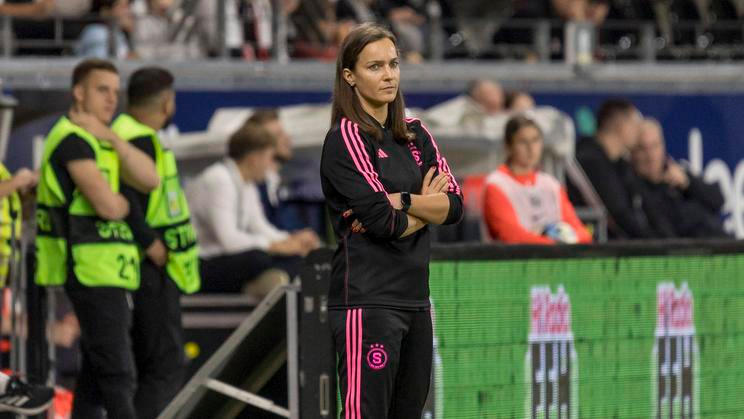 UWCL Qualifikation PlayOff: Eintracht Frankfurt - AC Sparta Prag, Deutsche Bank Park, Frankfurt, 10.10.2023 Lucie Martin