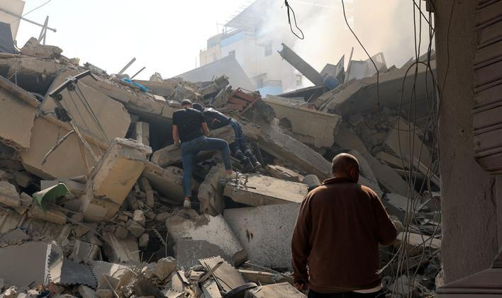 Site of Israeli strike in Tyre