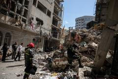 Aftemath of an Israeli strike in Beirut