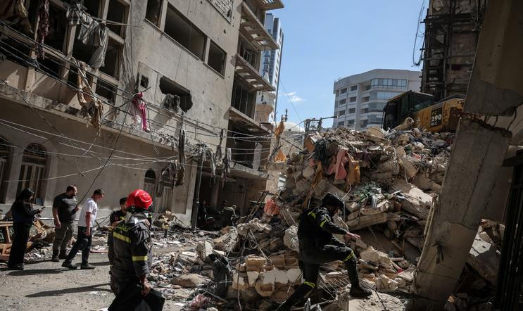 Aftemath of an Israeli strike in Beirut