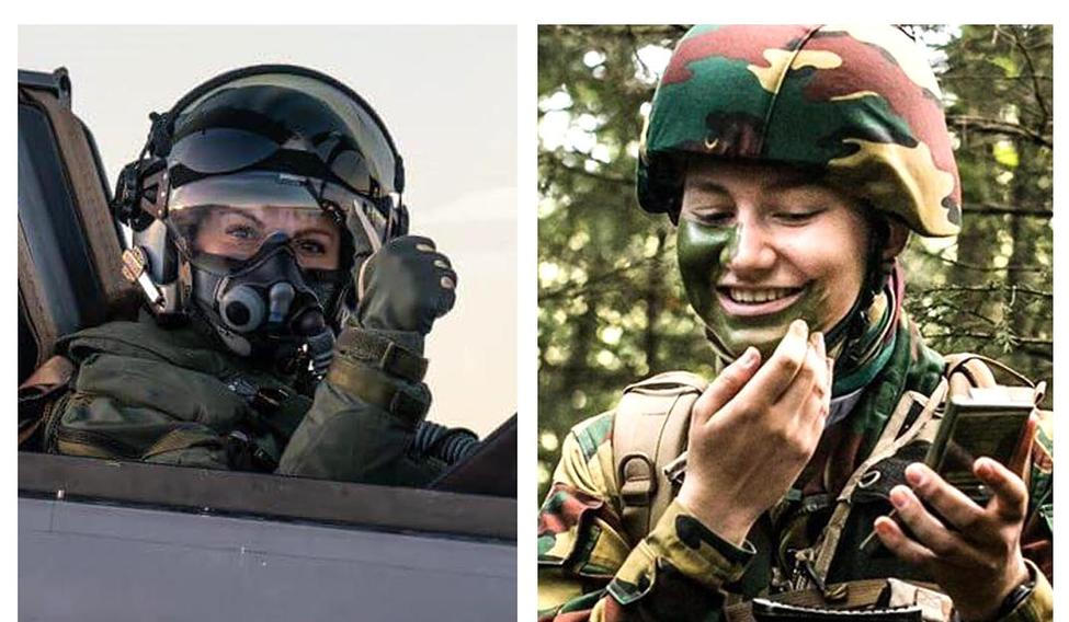 Princezna Viktorie ze Švédska a belgická princezna Elizabeth během vojenského výcviku.