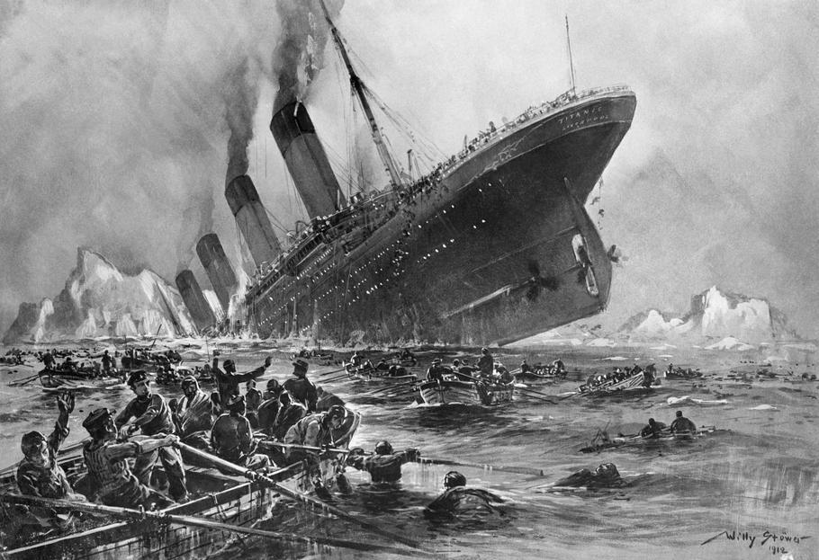Titanic šel ke dnu za necelé tři hodiny od srážky s ledovcem.