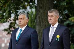 29.09.21. Praha, předseda maďarské vlády Viktor Orbán, v pražské Kramářově vile ho přivítal premiér Andrej Babiš (ANO)l, deník