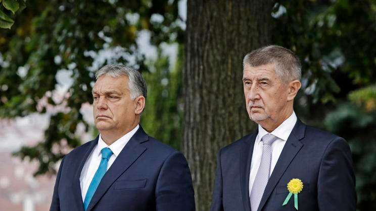 29.09.21. Praha, předseda maďarské vlády Viktor Orbán, v pražské Kramářově vile ho přivítal premiér Andrej Babiš (ANO)l, deník
