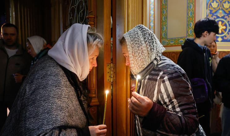 Celebrations of Orthodox Easter in Donetsk