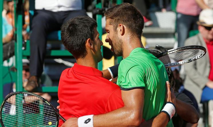 Novak Djokovič a Jiří Veselý