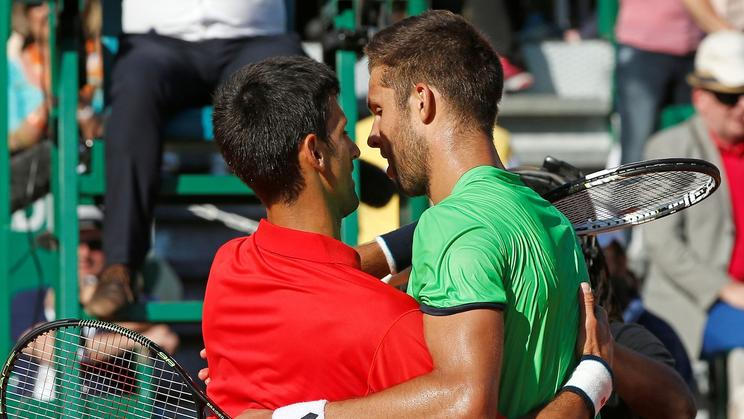 Novak Djokovič a Jiří Veselý