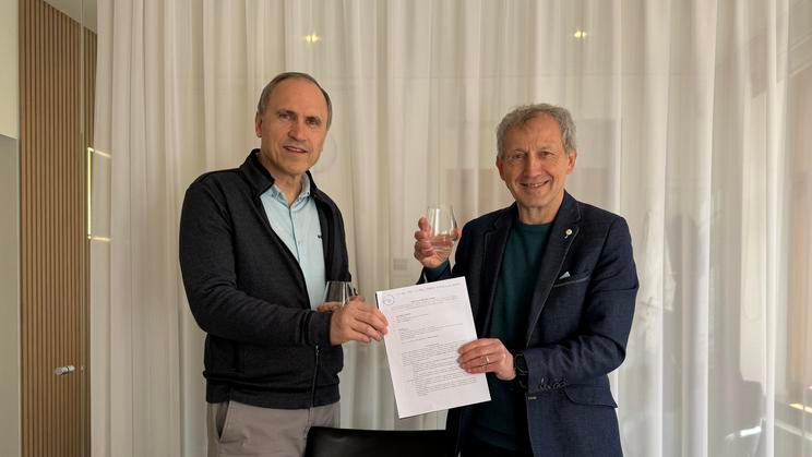 Majitel nakladatelství Bourdon Ivan Pilip a spisovatel Martin Vopěnka, který se rozhodl prodat své nakladatelství Práh.