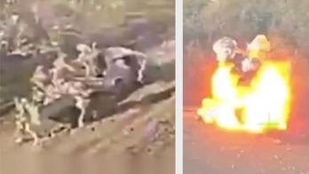 Ukrajinci dronem zničili auto plné munice v Záporoží, exploze zabila šest ruských vojáků.