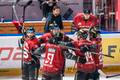 Sparťané slaví branku v 6. semifinále Sparta -Pardubice