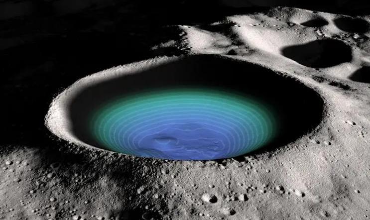 Nová studie naznačuje, kde by mohlo být ledu nejvíce a jak se na Měsíci pravděpodobně hromadil.