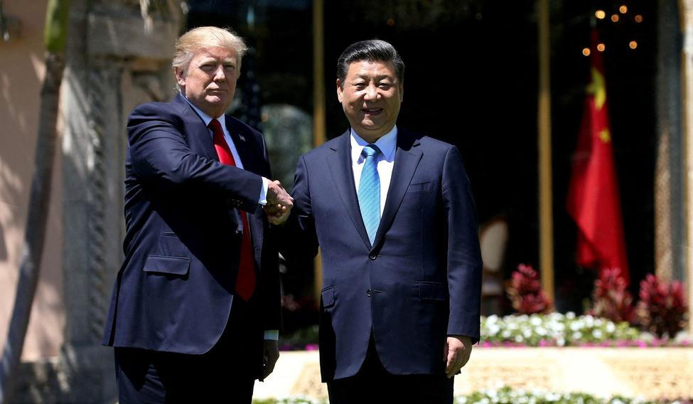 Americký prezident Donald Trump a čínský prezident Si Ťin-pching.