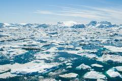 Iceberg,And,Ice,From,Glacier,In,Arctic,Nature,Landscape,On