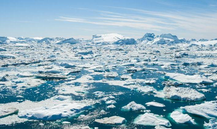 Iceberg,And,Ice,From,Glacier,In,Arctic,Nature,Landscape,On