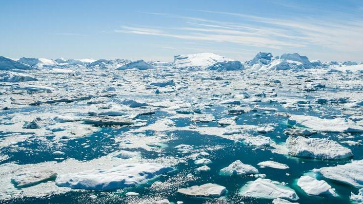 Iceberg,And,Ice,From,Glacier,In,Arctic,Nature,Landscape,On