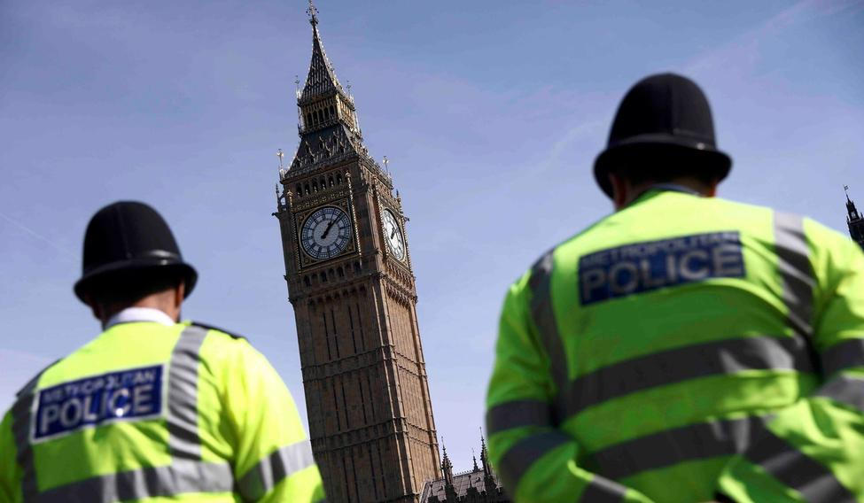 Policie v Londýně.