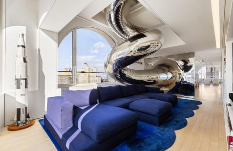 EXCLUSIVE: ‘Sky house’ with multi-floor SLIDE and indoor climbing wall goes on sale for 0m