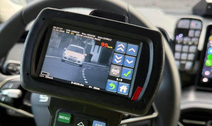 Měření rychlosti, ilustrační foto.