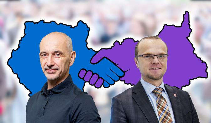 Potenciál ohlášeného spojenectví dvou hejtmanů - Martina Kuby (vlevo) z Jihočeského kraje a Martina Netolického z Pardubicka - otestují už letos na podzim komunální volby, shodují se politologové oslovení Aktuálně.cz. 