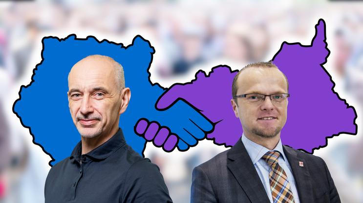Potenciál ohlášeného spojenectví dvou hejtmanů - Martina Kuby (vlevo) z Jihočeského kraje a Martina Netolického z Pardubicka - otestují už letos na podzim komunální volby, shodují se politologové oslovení Aktuálně.cz. 