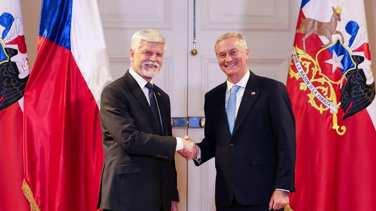 Prezident Petr Pavel s chilským prezidentem José Antoniem Kastem