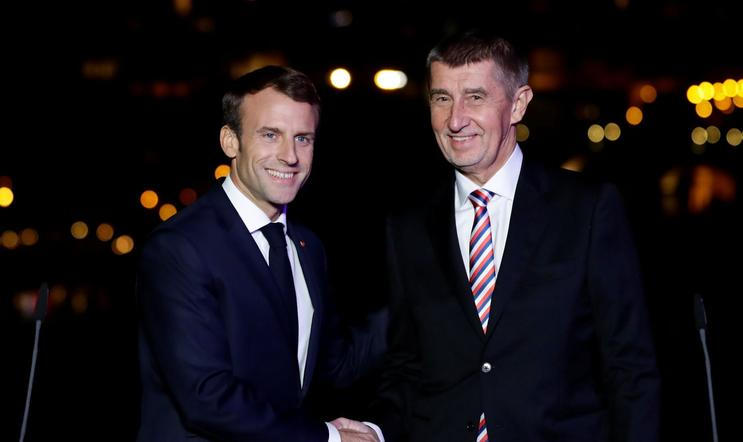 Macron s Babišem