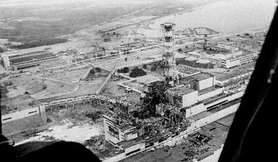 Černobyl - archvivní foto pořízené několik dní po havárii