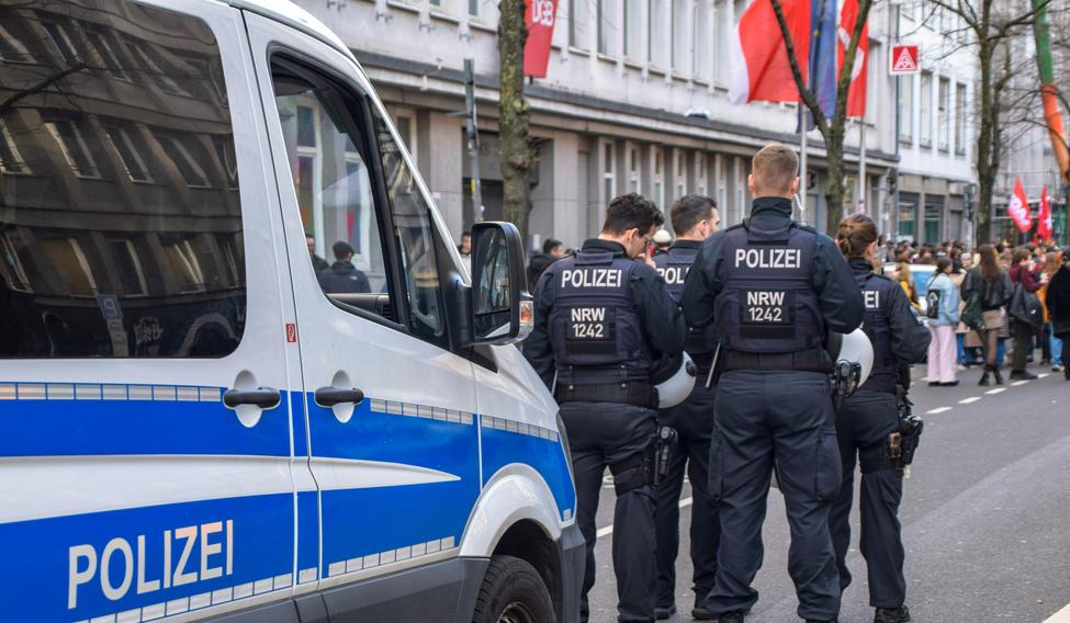 D?sseldorf,,Germany.,Mar9,2024.,The,North,Rhine-westphalia,(nrw),State,Police,(polizei)on