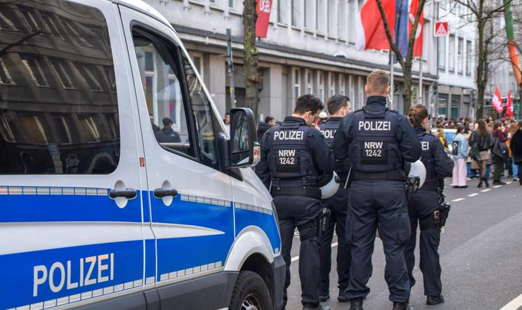 D?sseldorf,,Germany.,Mar9,2024.,The,North,Rhine-westphalia,(nrw),State,Police,(polizei)on