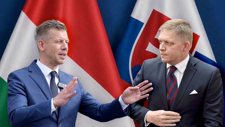 Koláž: Robert Fico a Peter Magyar