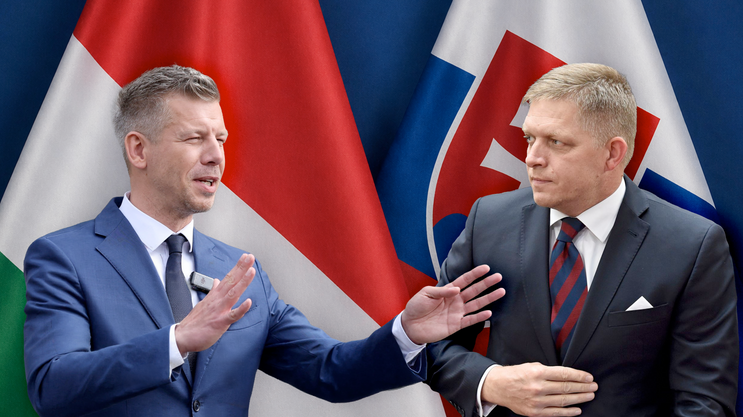 Koláž: Robert Fico a Peter Magyar