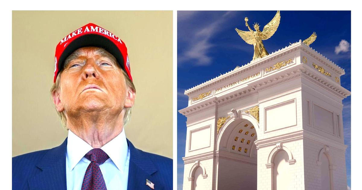 Drony a odstřelovači místo turistů. Trump otočil svůj obří oblouk naruby