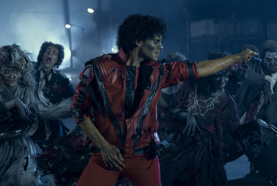 Jaafar Jackson jako Michael Jackson ve filmu Michael.