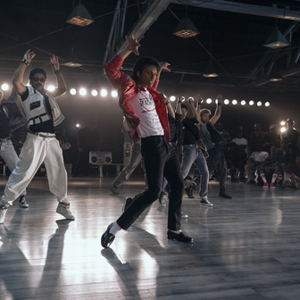 Jaafar Jackson jako Michael Jackson ve filmu Michael.
