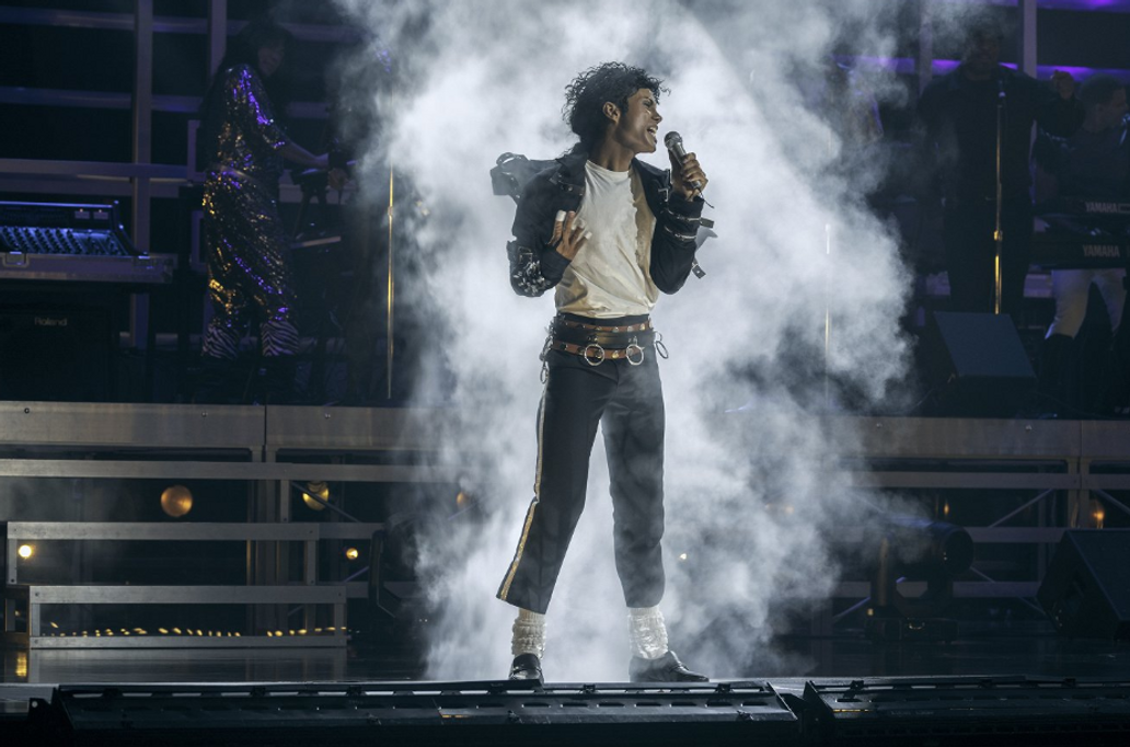 Jaafar Jackson jako Michael Jackson ve filmu Michael.
