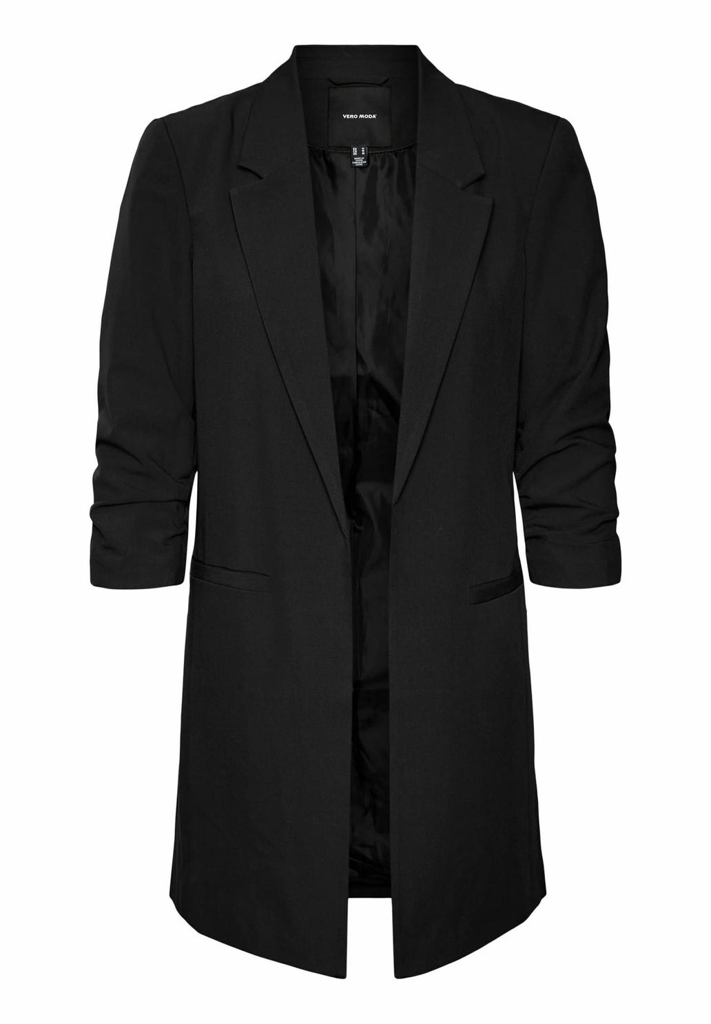 Dlouhé černé sako Vero Moda