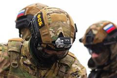 Rusko - 11. června 2023: Vojáci ruských útočných vojenských sil v bojové akci