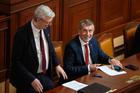 Schůze Sněmovny a vyslovení důvěry vládě, Karel Havlíček, Andrej Babiš