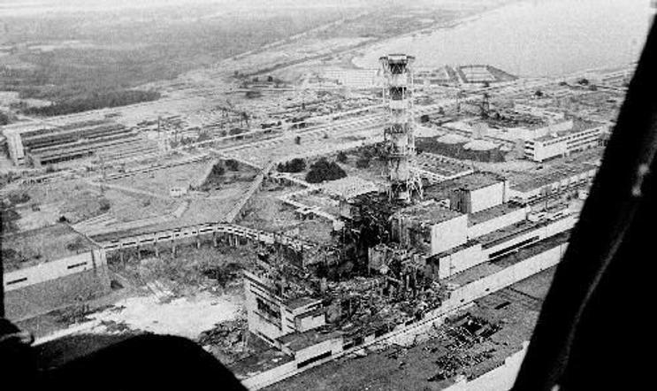 Černobyl - archvivní foto pořízené několik dní po havárii