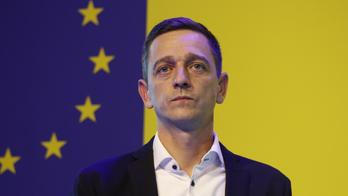 Jan Grolich po zvolení novým předsedou KDU-ČSL, kdy mu delegáti splnili všechno, co mu - obrazně řečeno - viděli na očích.