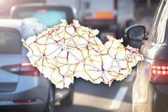 Traffic,Jam,Congestion,With,Rows,Of,Cars,On,Highway,Or