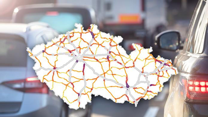 Traffic,Jam,Congestion,With,Rows,Of,Cars,On,Highway,Or