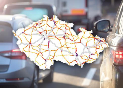 Traffic,Jam,Congestion,With,Rows,Of,Cars,On,Highway,Or