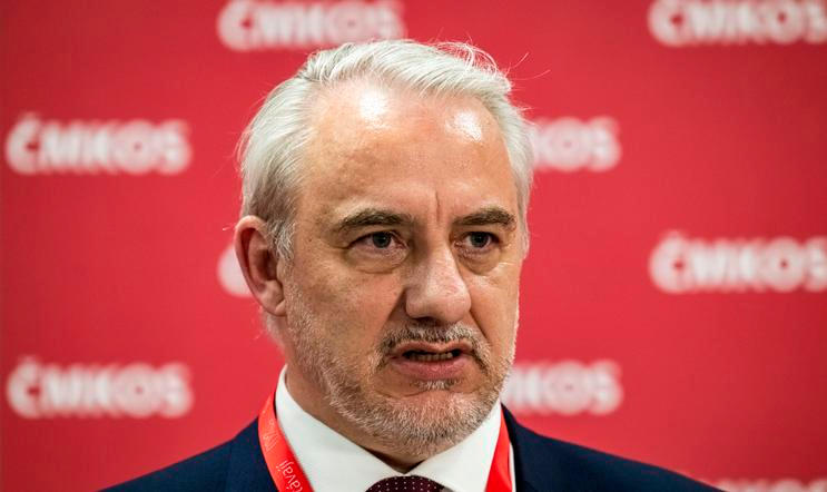 Předseda Českomoravské konfederace odborových svazů Josef Středula