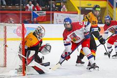 Utkání Česko - Německo na dorosteneckém MS 2026