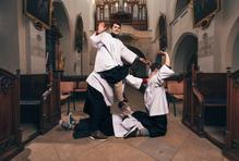 Skupinu Mládež Litomyšl tvoří pět mladíků ve věku mezi šestnácti a třiadvaceti lety: Daniel Kovář, Matěj Kovář, Jakub Kovář, Pavel Vacek a Benjamín Pelikovský. Tři z nich jsou navíc bratři.